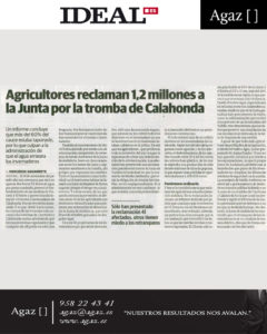 Ideal - Agricultores reclaman 1,2 millones a la Junta por la tromba de Calahonda